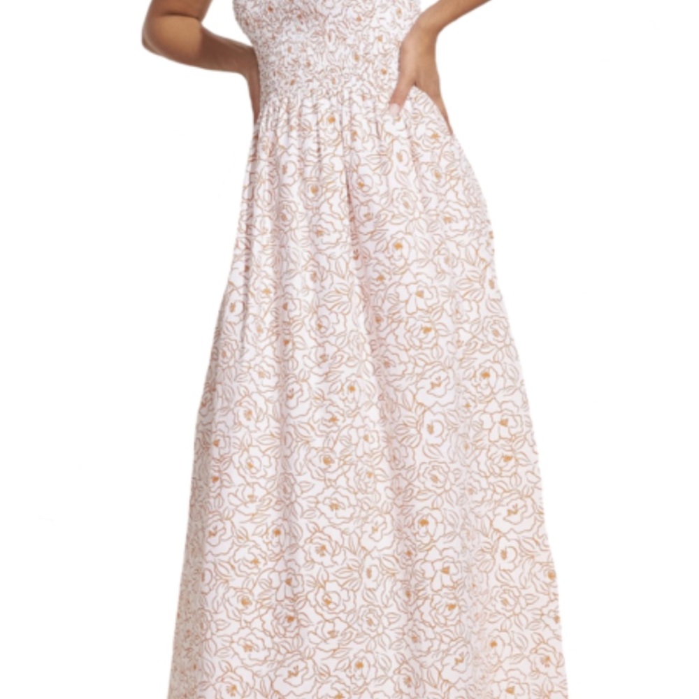 Madella Midi Dress - Martine Floral Orange